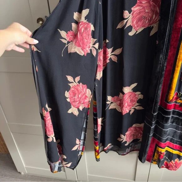 Citron Santa Monica Silk Velvet Coat Dress Button Down Cardigan Wearable Art - Picture 6 of 8